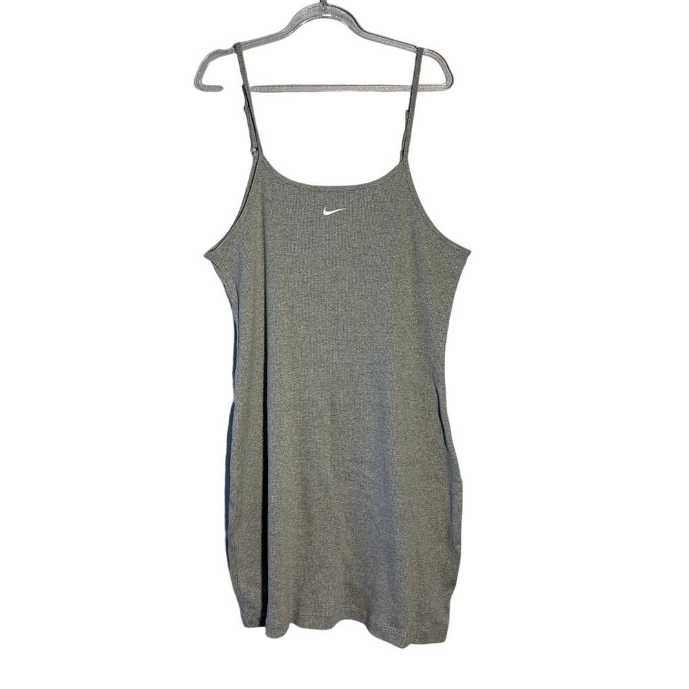 NIKE Women's Gray Ribbed Tank Mini Dress Sz XL  NWOT